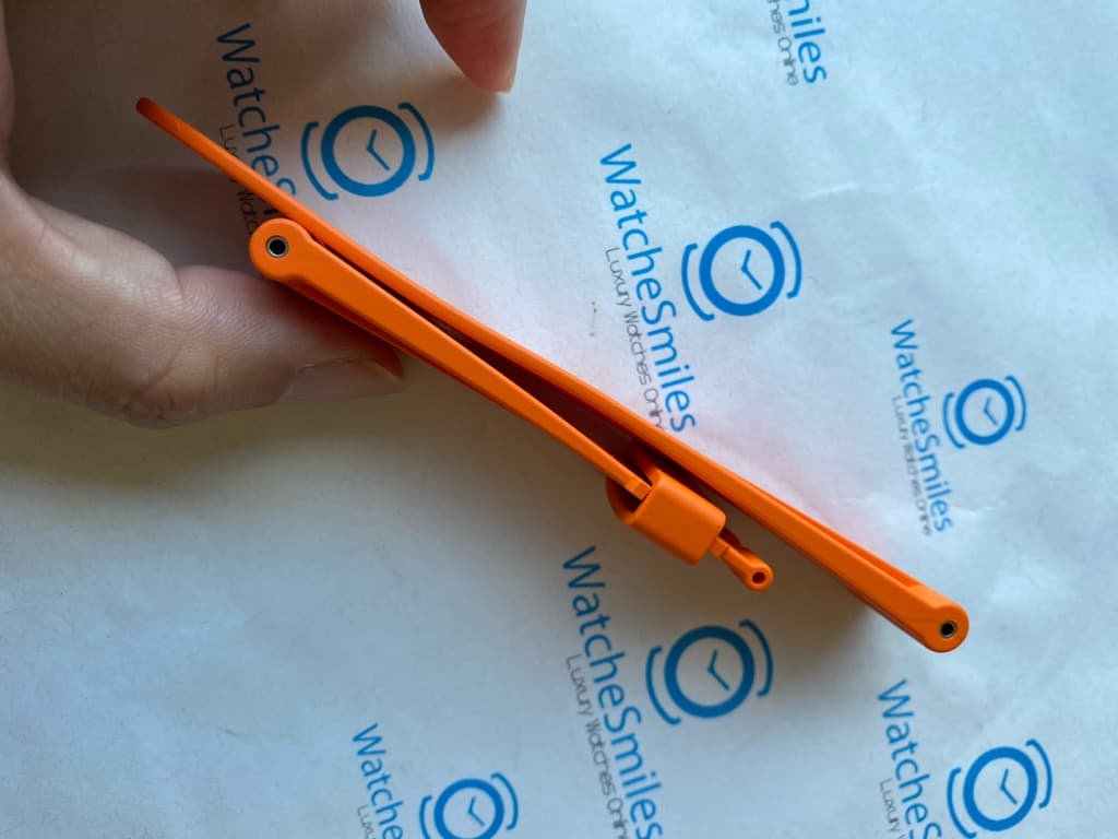 Panerai OEM Orange Rubber Strap view 2