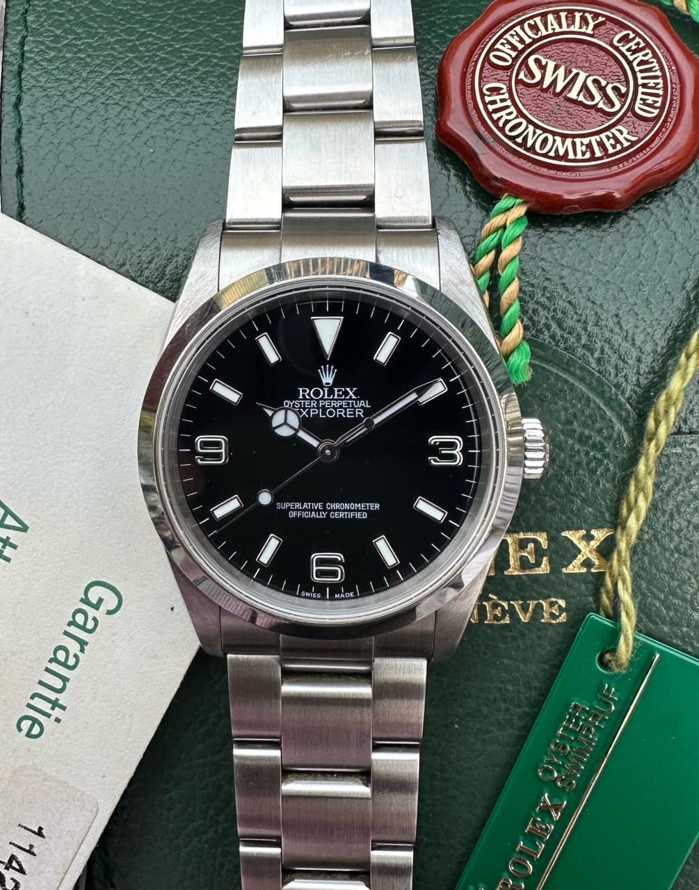 Rolex Explorer I 36MM Black Dial 114270
