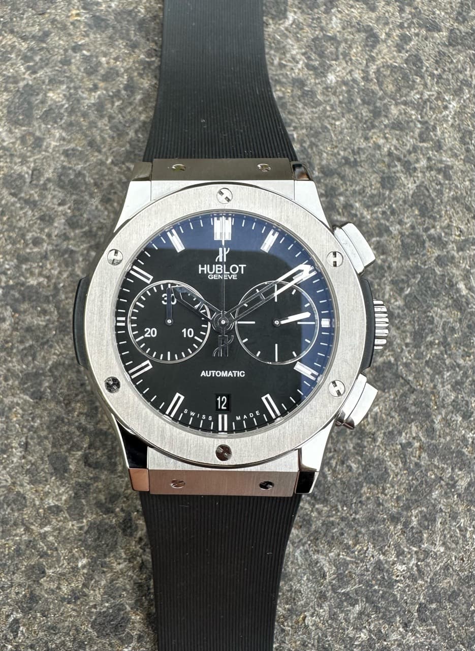 Hublot Classic Fusion Chronograph Titanium Automatic Black Dial 521.NX.1171.RX