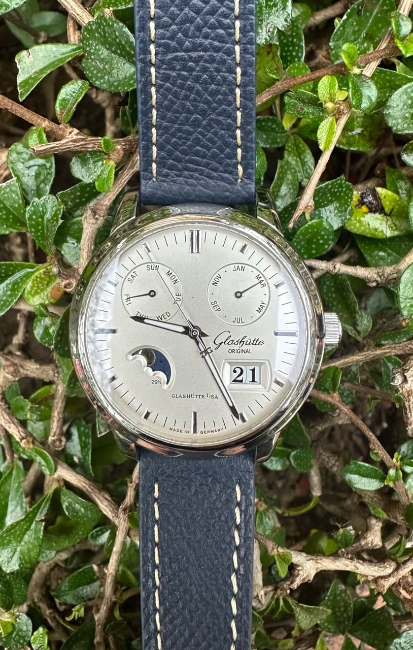 Glashütte Original Senator Calendar Moonphase 40mm Silver Dial