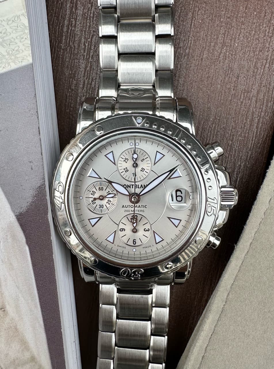 Montblanc Sport Chronograph Automatic Silver Dial 41mm 7034