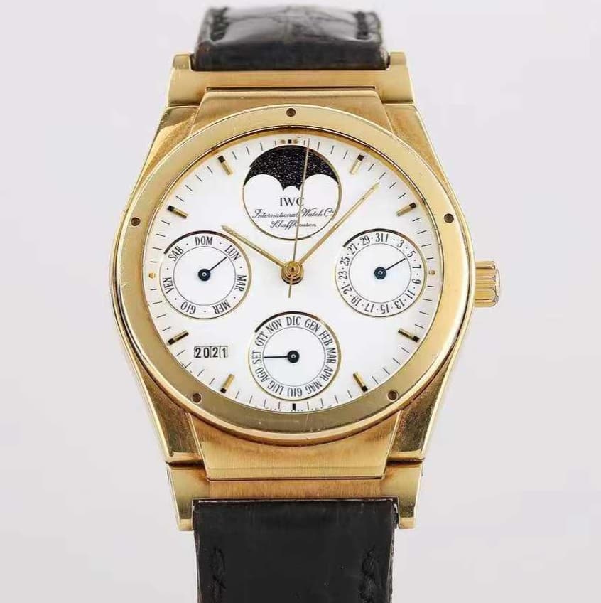 IWC Ingenieur Perpetual Calendar 18K Rose Yellow Automatic