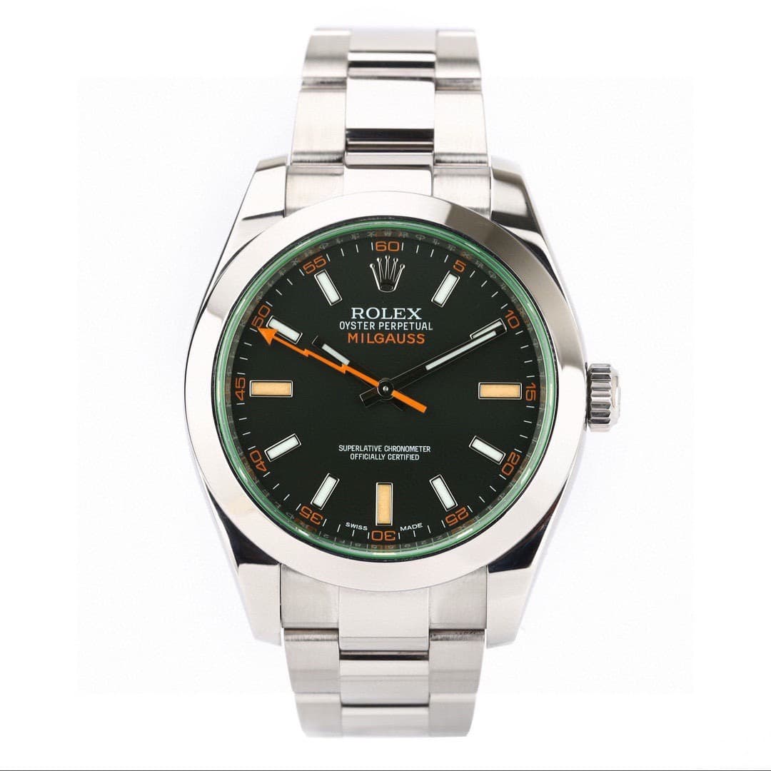 Milgauss Green Black dial 116400GV