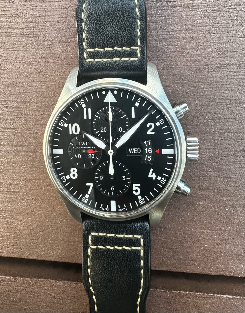 IWC Pilot Chronograph Black Dial IW377701
