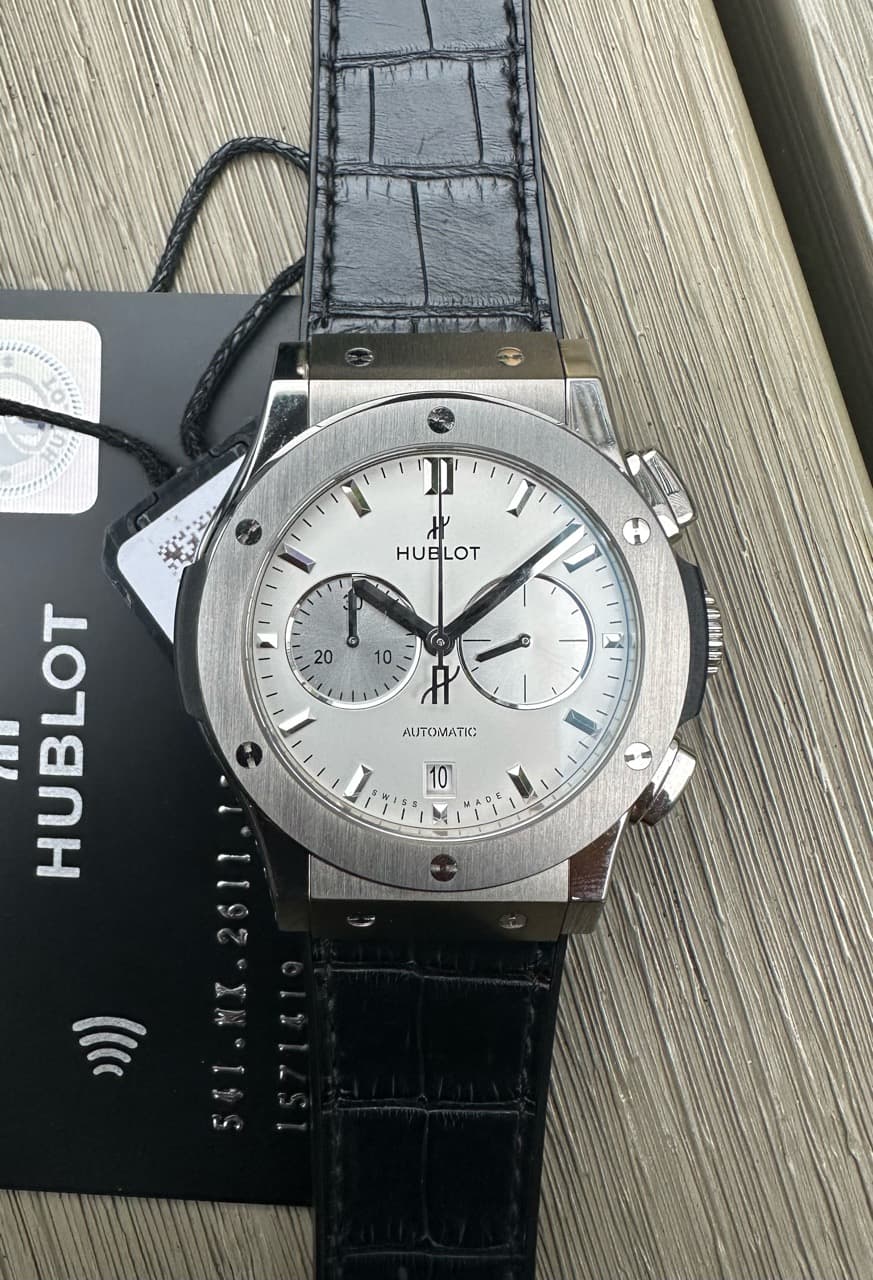 Hublot Classic Fusion Chronograph Titanium Automatic White Dial